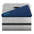 Felt Wireless Keyboard Storage Bag Dustproof Anti Shock Carrying Case Lightweight Portable for Logitech K380 K480 K580 K780