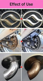 Car Rust Remover Car Wheel Care Quick Remover Car Exhaust Pipe Rust Removal Spray Clean Metal Iron Powder Stains