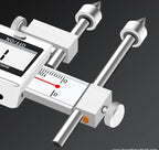 Round Hole Center Distance Digital Caliper 10mm 20mm Cone Probe Measuring Hole Center Distance Hole Distance Center Line Caliper