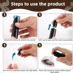 Ceramic Coffee Bean Ingredient Cup with Spray Bottle Set for Espresso Tea Measuring Tray Included Kitchen Accessory