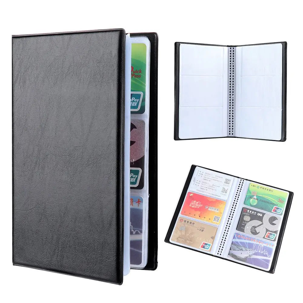 Artificial Leather 40/120/180/240/300 Cards ID Credit Card Holder Book Case Organizer Business  Cards ID Credit Card Holder Case
