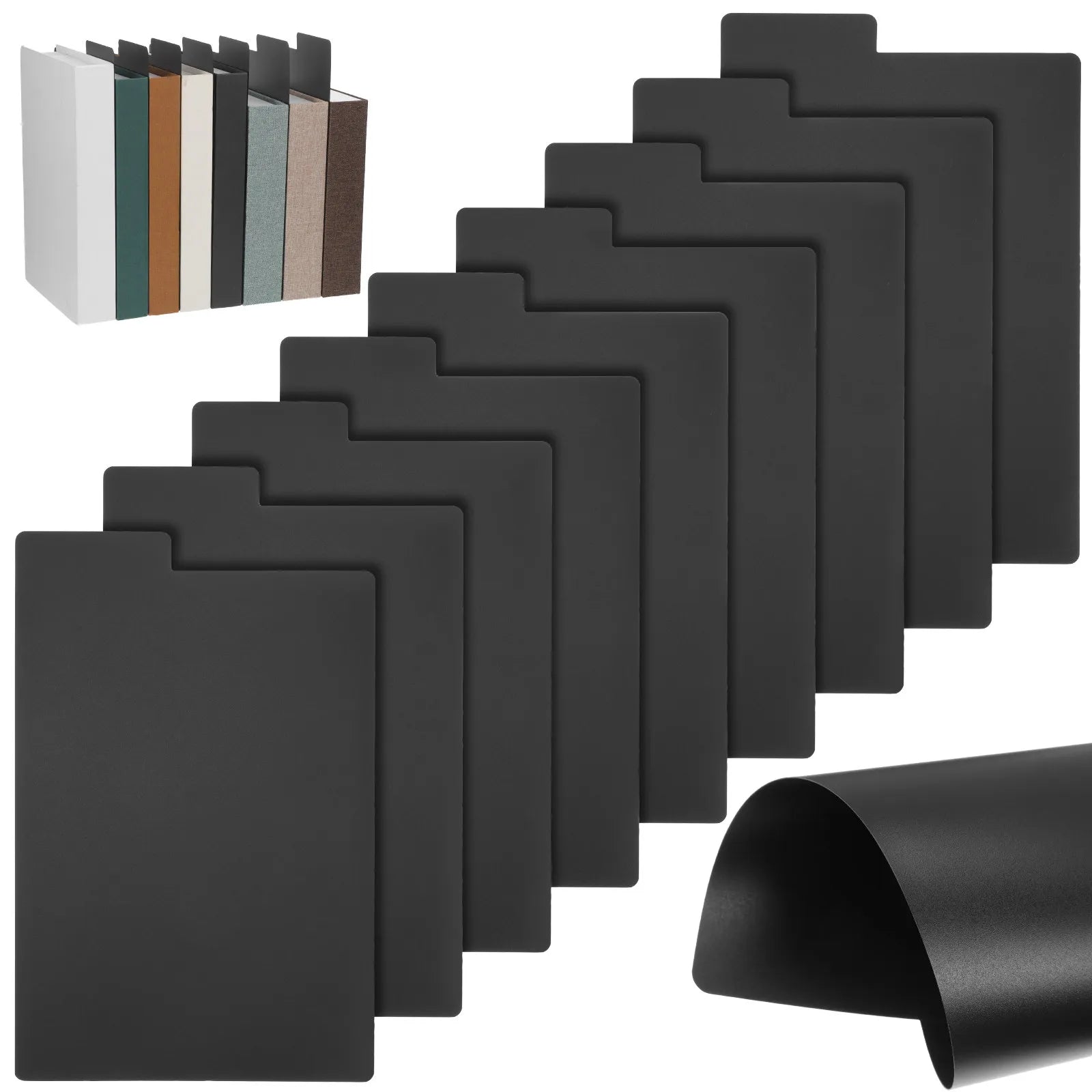 20Pcs Vinyl Record Dividers Index Card Tabs Writable Album Storage Book Dividers Organizer for Records Divider for Documents