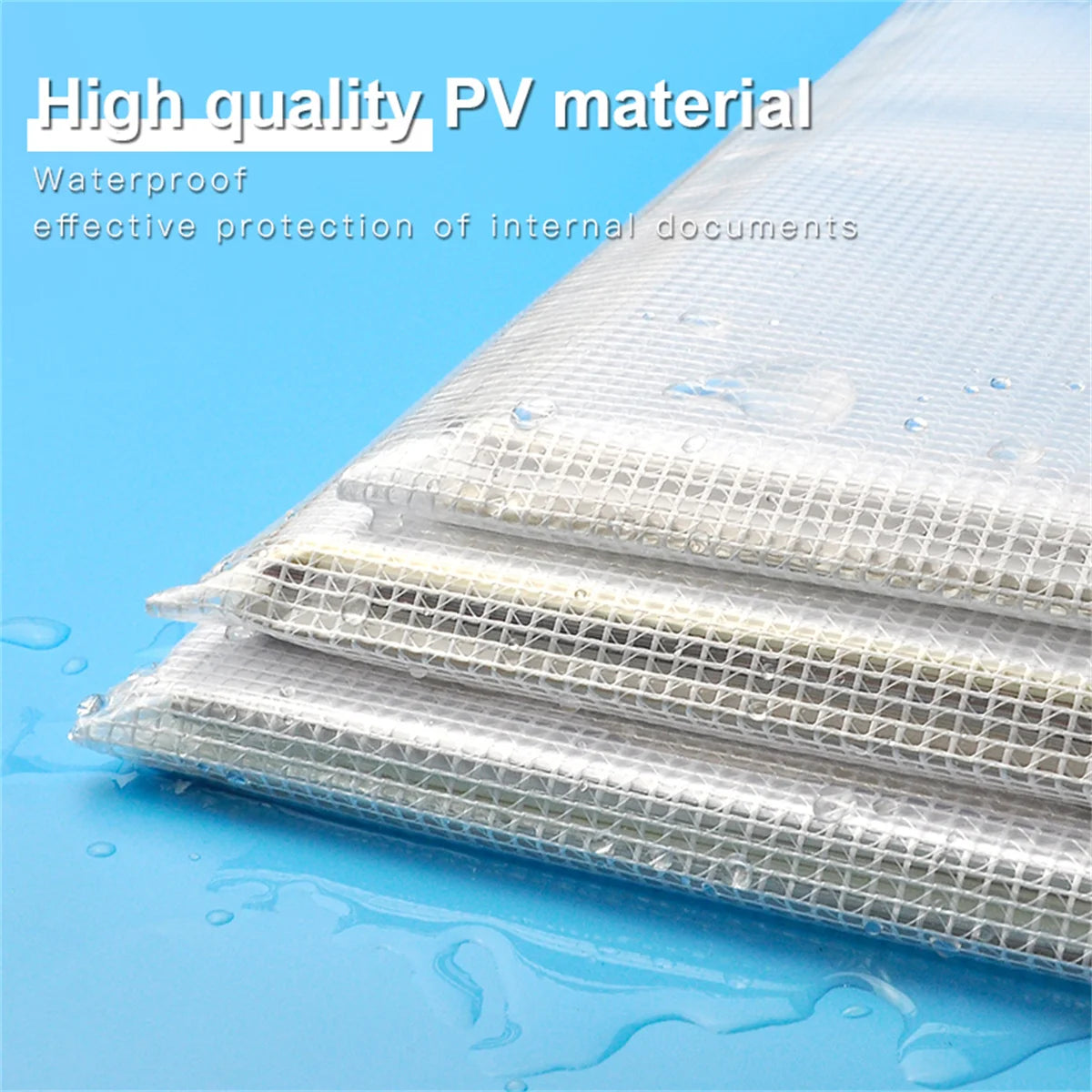 5/10pcs A4 Zippered File and Storage Bag, Waterproof and Transparent Storage Bag Suitable for School Office Travel Storage