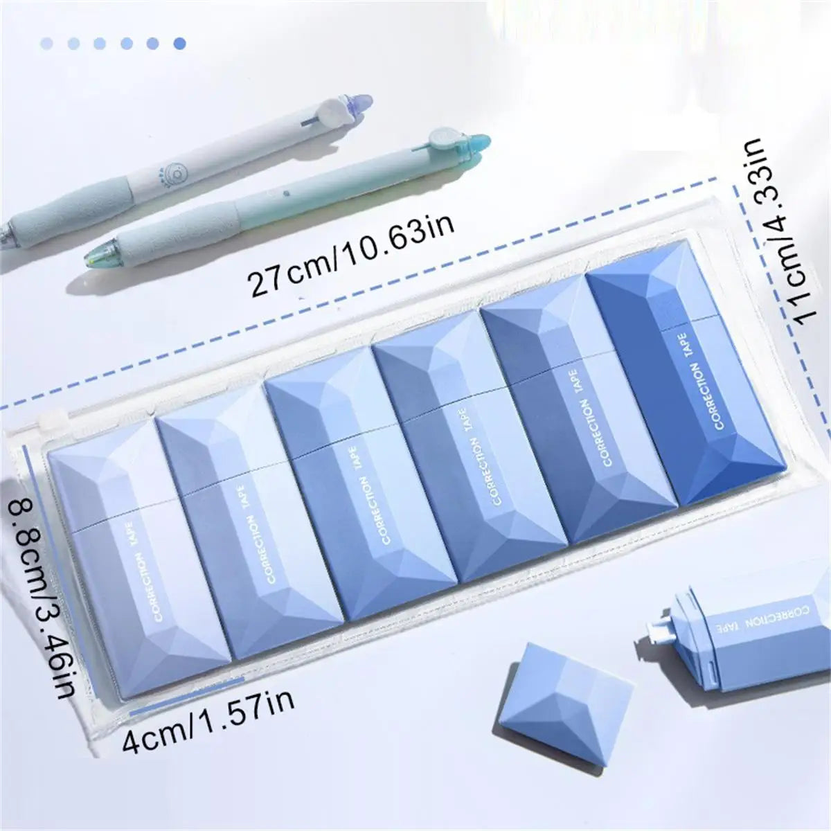 Tapes Supplies Correction Tools Kids 6Pcs School Tape Tipex Study White-out Writing Whiteout Portable Stuff Students