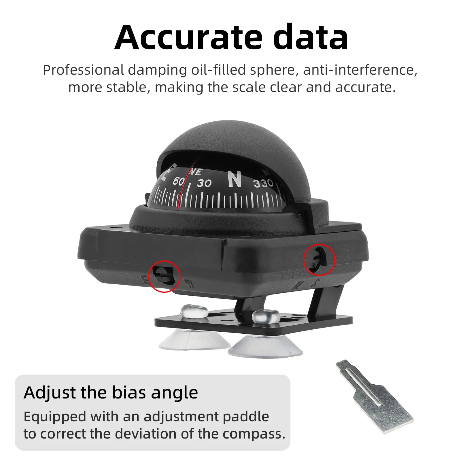 Various Compass Portable Compact Navigation Compass Device Universal Outdoor High Precision Compass For Car Boat Moto Bicycle