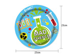 Chemistry Experiment Learning Science Theme Tableware Disposable Paper Cups Paper Plates Birthday Party Set Decoration Supplies
