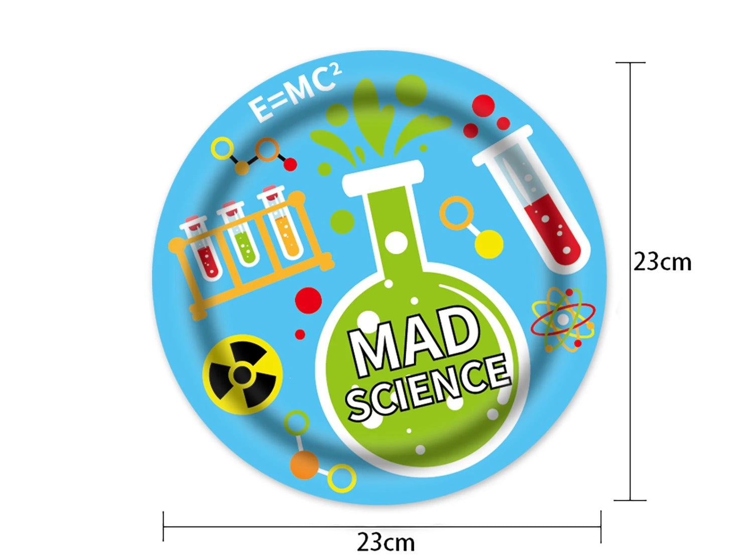 Chemistry Experiment Learning Science Theme Tableware Disposable Paper Cups Paper Plates Birthday Party Set Decoration Supplies
