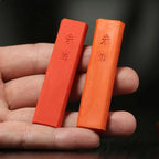 Japanese Sumi Ink Color Painting Ink Stick Landscape Drawing Red Orange Ink Block Calligraphy Writing Chinese Color Ink Ingots