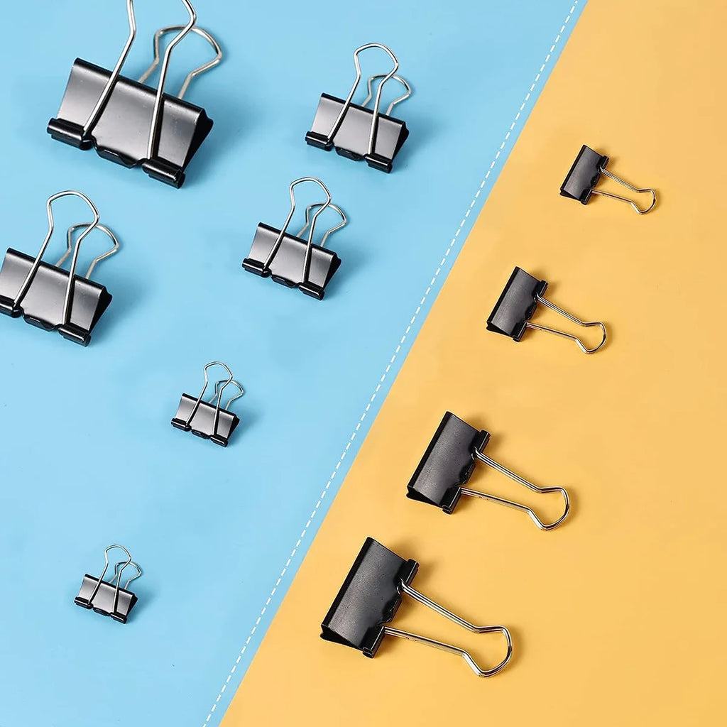 12Pcs/1BOX Binder Clip Clamps Long Tail Combination Folder Bookmark Paper Ticket Clips Effortless School Office Supplies