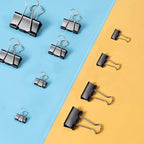 12Pcs/1BOX Binder Clip Clamps Long Tail Combination Folder Bookmark Paper Ticket Clips Effortless School Office Supplies