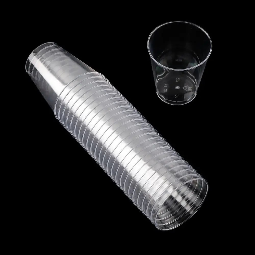 Reusable Transprent Plastic Disposable Dessert Cups Round Pudding Boxes Cupcake Muffin Cup Mould Kitchen Drinks Tools 50/90ml