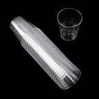 Reusable Transprent Plastic Disposable Dessert Cups Round Pudding Boxes Cupcake Muffin Cup Mould Kitchen Drinks Tools 50/90ml