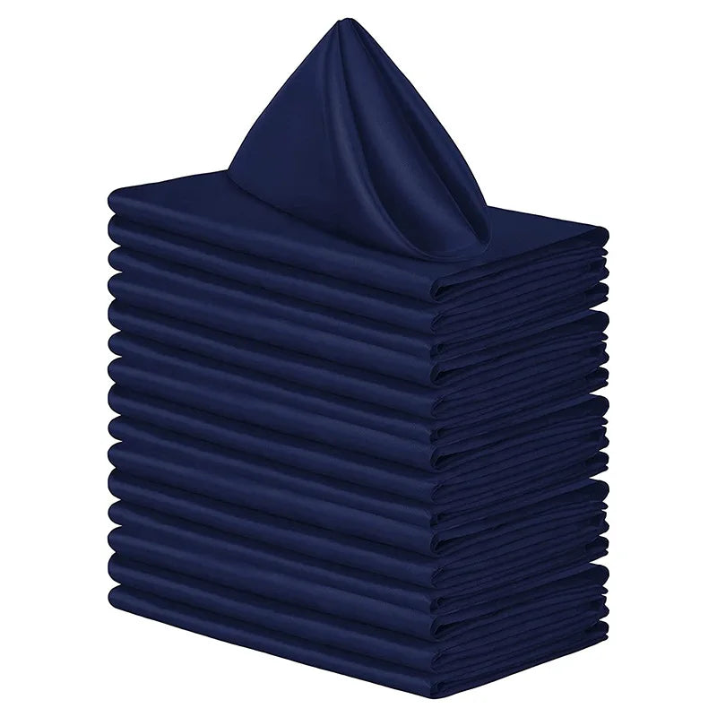 6pcs 30x30cm Table Napkins Square Dinner Napkins Washable Soft Table Napkins for Wedding Birthday Parties Decoration
