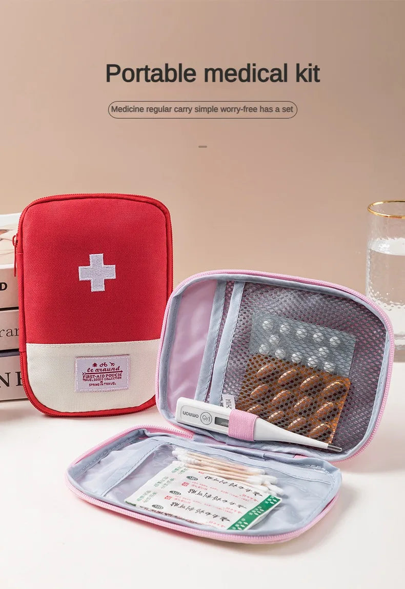 First Aid Kit Pouch Home Medicine Storage Bag Suitable For Outdoor Travel Medical Bag Home Rescue Emergency Survival Kit