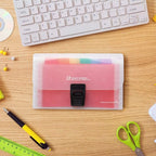 Mini accordion-style file organizer, expandable, portable folders, suitable for office and home use, for back-to-school season