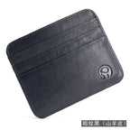 New Thin Genuine Leather Mini Wallet Slim Bank Credit Card Holder Men's Business Small ID Case for Man Purse 6 Slots Cardholder