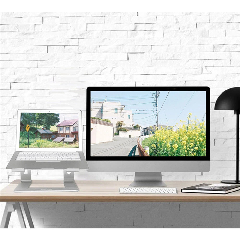 Laptop Stand Holder Aluminum Stand For MacBook Portable Laptop Stand Holder  Desktop Holder Notebook PC Computer Stand