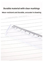 1PC 30cm Folding Flexible Ruler Transparent PVC Creative Drawing Tool Student Stationery Supplies