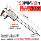 Digital Vernier Caliper Plastic Pachometer Digital Ruler Carpentry Tool Caliber Measuring Tool Digital Caliper Depth Gauge
