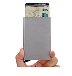 Rfid Metal Credit Card Holder Luxury Men Minimalist Wallet Cardholder Case Bag Business Supplies Card Storage Box Organizer Mini