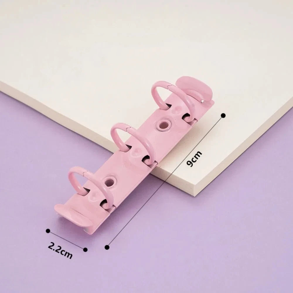 Durable Detachable Metal Spiral Rings Binder Clip High Quality Diary A8 Paper Binder Clips DIY Album Loose Leaf Ring Office