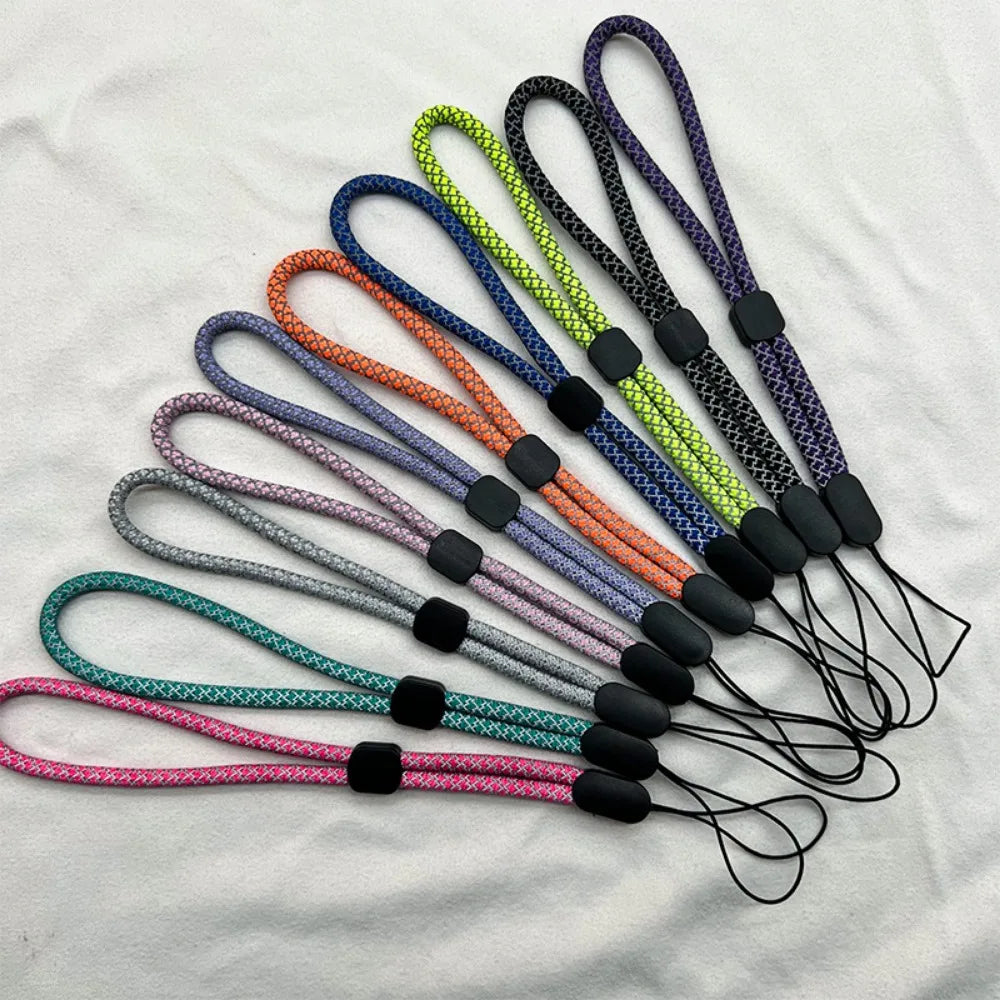 Reflective Adjustable Mobile Phone Strap Wrist Lanyard for IPhone USB Flash Drives Keys Keychains Camera Key Car Wholesale
