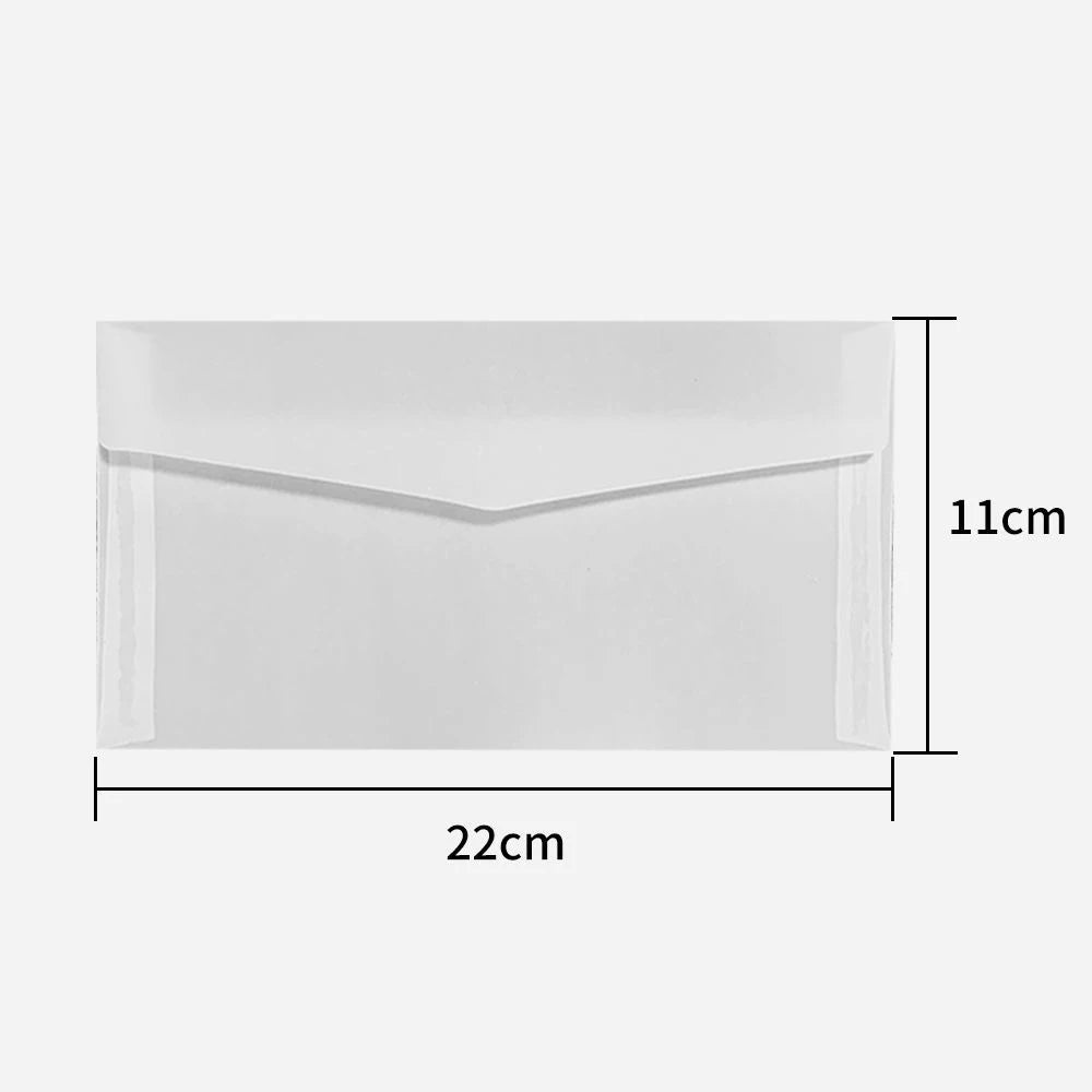50pcs/lot Translucent Envelopes for Wedding Invitation European Style Sulfuric Acid Paper Envelope Business Storage Bag Envelope