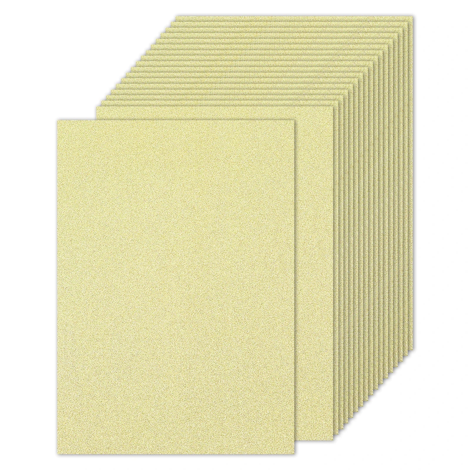 20 Sheets 250gsm Glitter Cardstock Paper Rectangle Premium Sparkly Paper Craft Cardstock Paper for Scrapbook Cards DIY Party Art