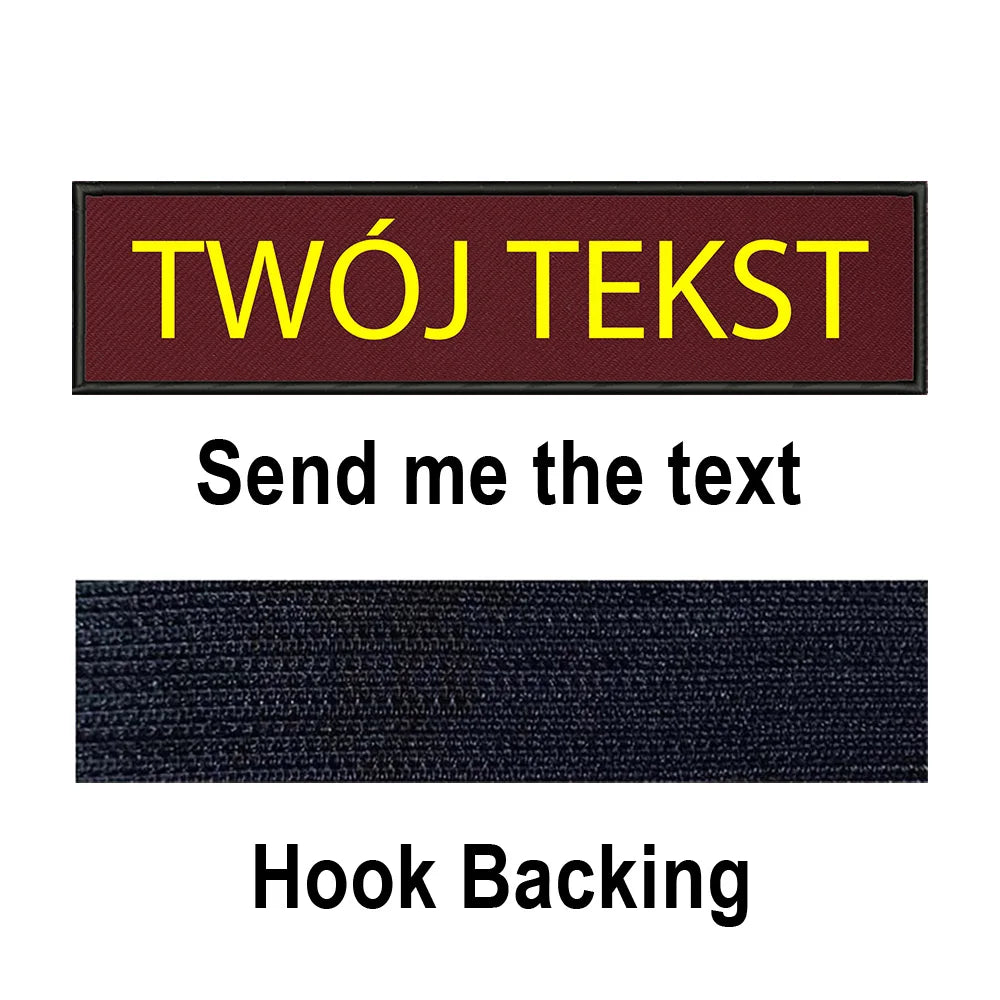 Custom Name Patch Personalized Tactical Military Patches Customized Stripes Badge Tags For Clothes Jacket Backpack Dog Collar