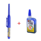 45mm Waterproof Deep Hole Marker Pens Long Nib Head Carpenter Pen Black/Blue/Red Ink for Multi-Purpose Woodworking Hand Tools