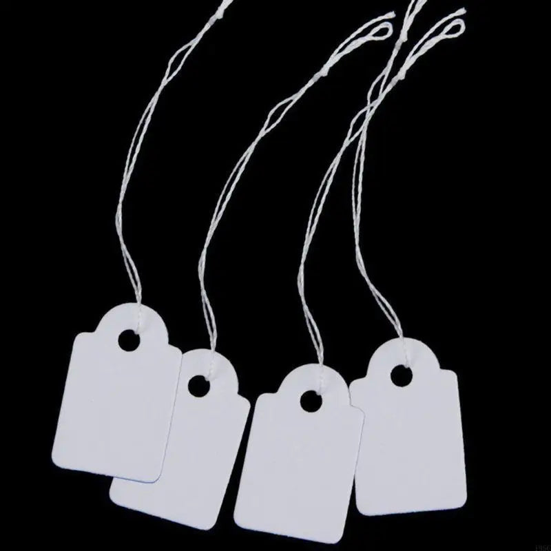 195C 500 Pcs Small Blank Writable Paper Price Marking Tag Label Gift Clothing Display