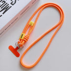 Candy Color Colorful Adjustable Long Lanyard for Mobile Cell Phone Crossbody Anti-Lost Strap Hanging Rope Universal Necklace