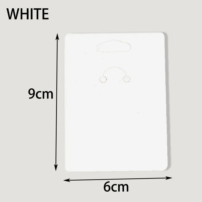 50pcs 7.5x12cm Keychain Packing Cards Kraft Paper Cards for diy Jewelry Keychain Display Cardboard Keyrings Retail Price Tags