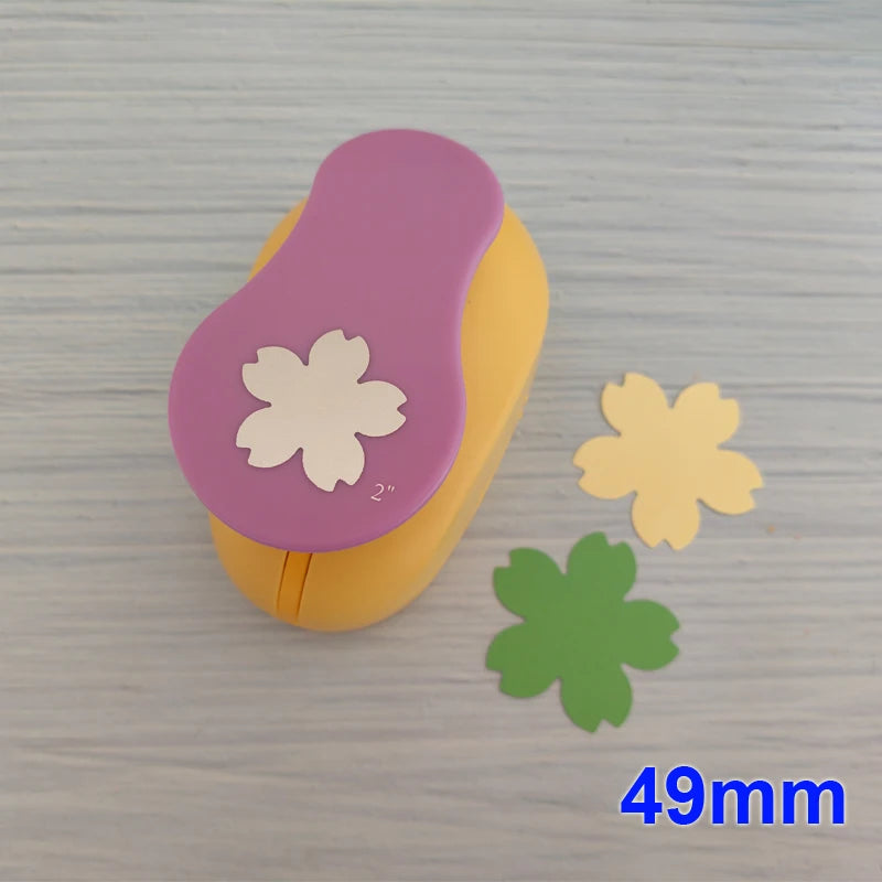 49mm 37mm 2.5cm 1.6cm Sakura Petal Craft Hole Punch Scrapbooking School Paper Puncher EVA Cutting Tool Child DIY Cutter