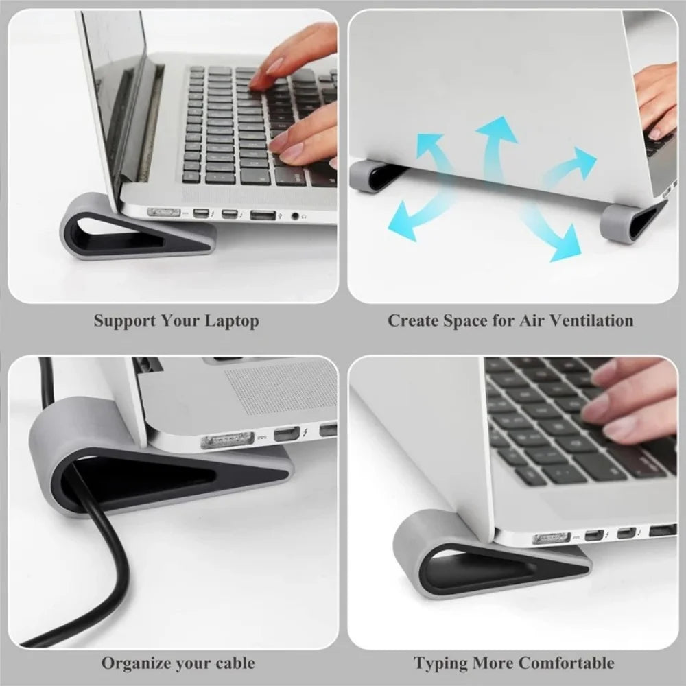 Universal Ultra Compact Laptop Stand Creative Desktop Computer Height Stand Portable Heat Dissipation Notebook Base Pad Holder