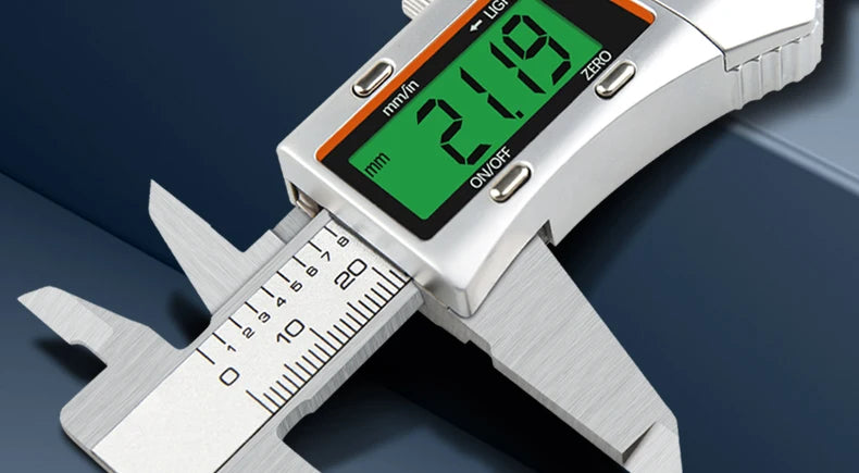 150mm Backlit Digital Caliper Stainless Steel Metal Calipers 6inch LCD Display Electronic Vernier Caliper Measuring Tool Gauge