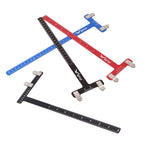 T-Shaped Archery Ruler Stainless Steel Square Bow Ruler Universal Archery Bow Square Bowstring Measurement Tool Bow Accessories