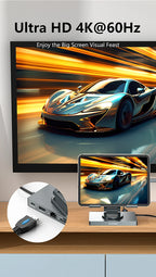 Blueendless Ipad Stand USB C Hub 4K 60HZ HD Type-C 100W PD SD/TF Slot Reader USB 3.0 5Gbps 9 In 1 Type-C Hub Ipad Holder