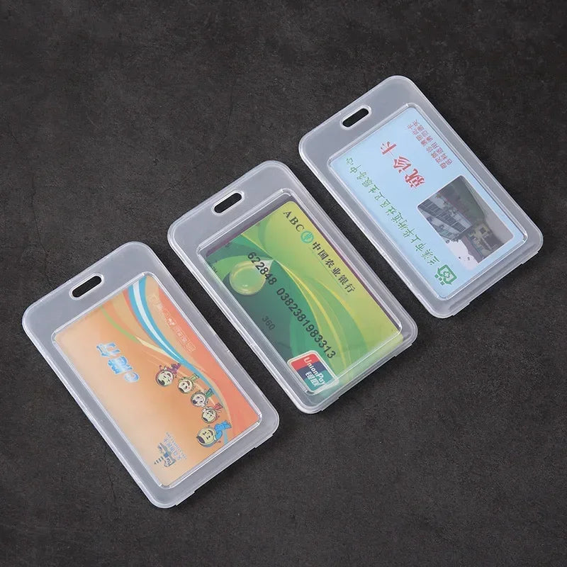1-10Pcs Waterproof Transparent Card Cover Rigid Plastic Bus Card Holder Case Business Credit Cards Bank ID Card Sleeve Protect