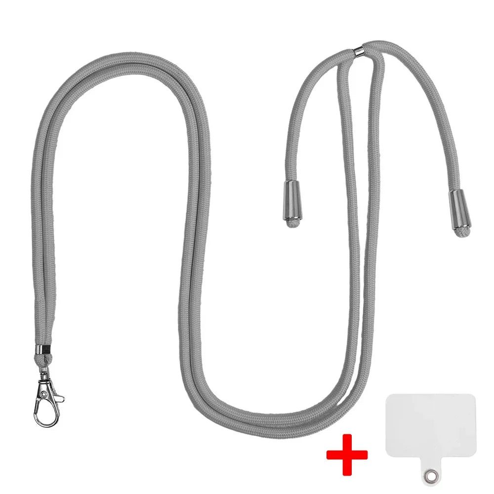 Cell Phone Lanyard Crossbody Adjustable Neck Strap for Around The Hand with Clear Tether Tab for Most Full Coverage Phones Case