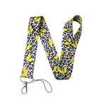Gray Leopard Print Fashion Lanyard for Key Neck Strap Lanyard Card ID Badge Holder Key Chain Key Holder Keyring Accessories Gift