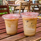 10-50 Sets 12/16 oz Plastic Cups with Lids and Straws, Disposable Cups for Iced Coffee, Smoothie, Milkshake, Cold Drinks - Clear