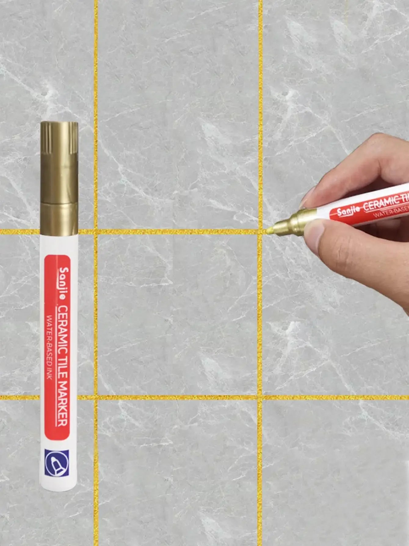 1/5/10PC  Waterproof Marker Pen Wall Seam Repair Tiles Grout Markers Pens Floor Bathroom Decontamination Paint Brush Tools