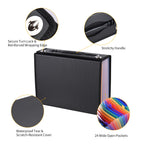 Accordian File Folder Organizer 24 Pockets Expanding File Case with Cover A4 Letter Size Document Organizer for Office School
