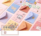 10pcs Japanese Cute Style Paper Envelopes Bear Rabbit Blessing Thank Envelope Cartoon Decoration Letter Paper Greeting Gift Card