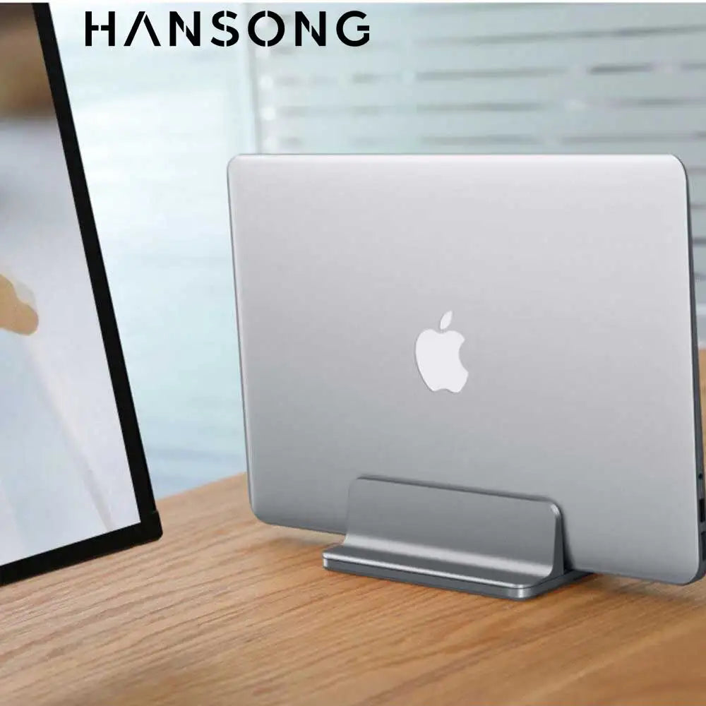 Vertical Laptop Stand Holder Foldable Aluminum Notebook Stand Laptop Tablet Stand Support For Macbook Air Pro PC 13-17 inch