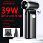 MelyBaoB Compressed Air Duster ,Handheld Turbo Jet Fan Powerful Blower-Cooling Fan,  Air Blower for Car Dryer/Home/PC Cleaning