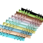 Candy-colored Metal Loose-leaf Iron Clip Macaroon 6-hole Binder A5 Binder Loose-leaf  Binder Clips Notebook Loose-leaf Rings