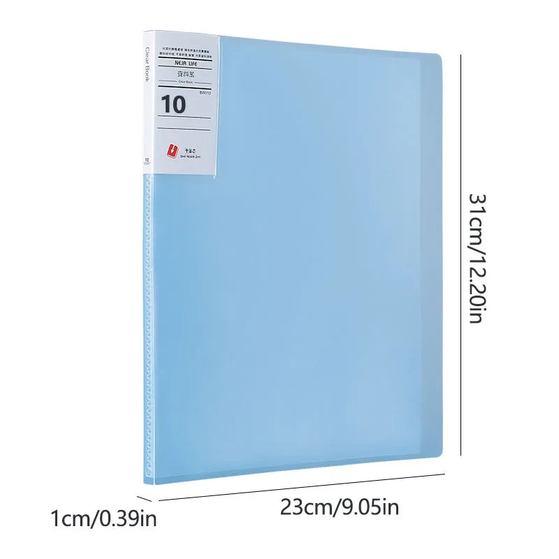 A4 Semi Transparent PP Brochure, Multiple Page Sizes To Choose From, Classified Insert Folder, Conference Document Organization,