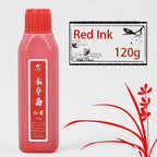 120ml Chinese Calligraphy Ink Colored Gold Silver Red White Vermilion Painting Brush Writing Brush Ink Artist Student Practice